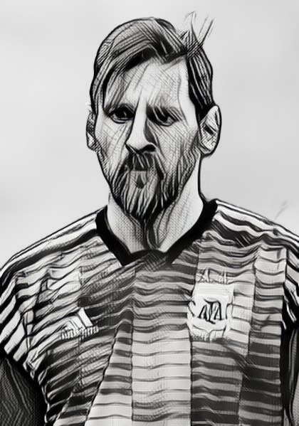 Messi sketch HD wallpapers | Pxfuel