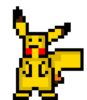 derpy pikachu - clud pixel art