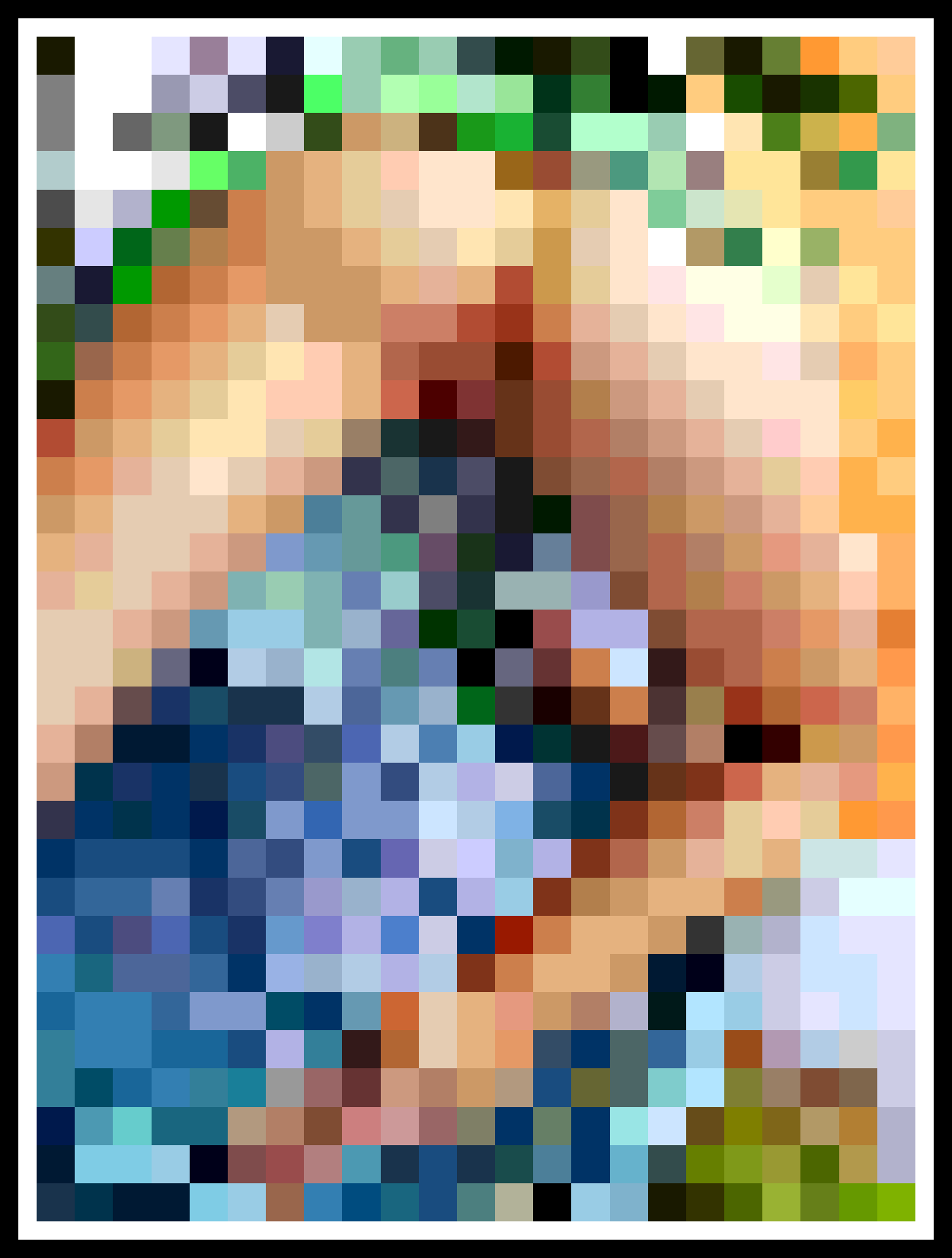 Nude Pinup Model Pixel Art 73