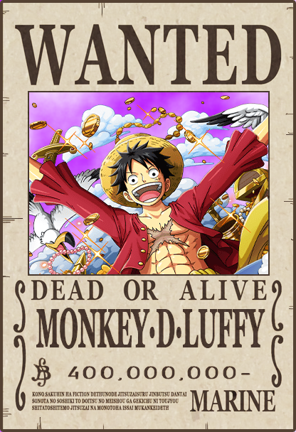 Monkey D. Luffy #4 - One Piece Wanted Posters Collection