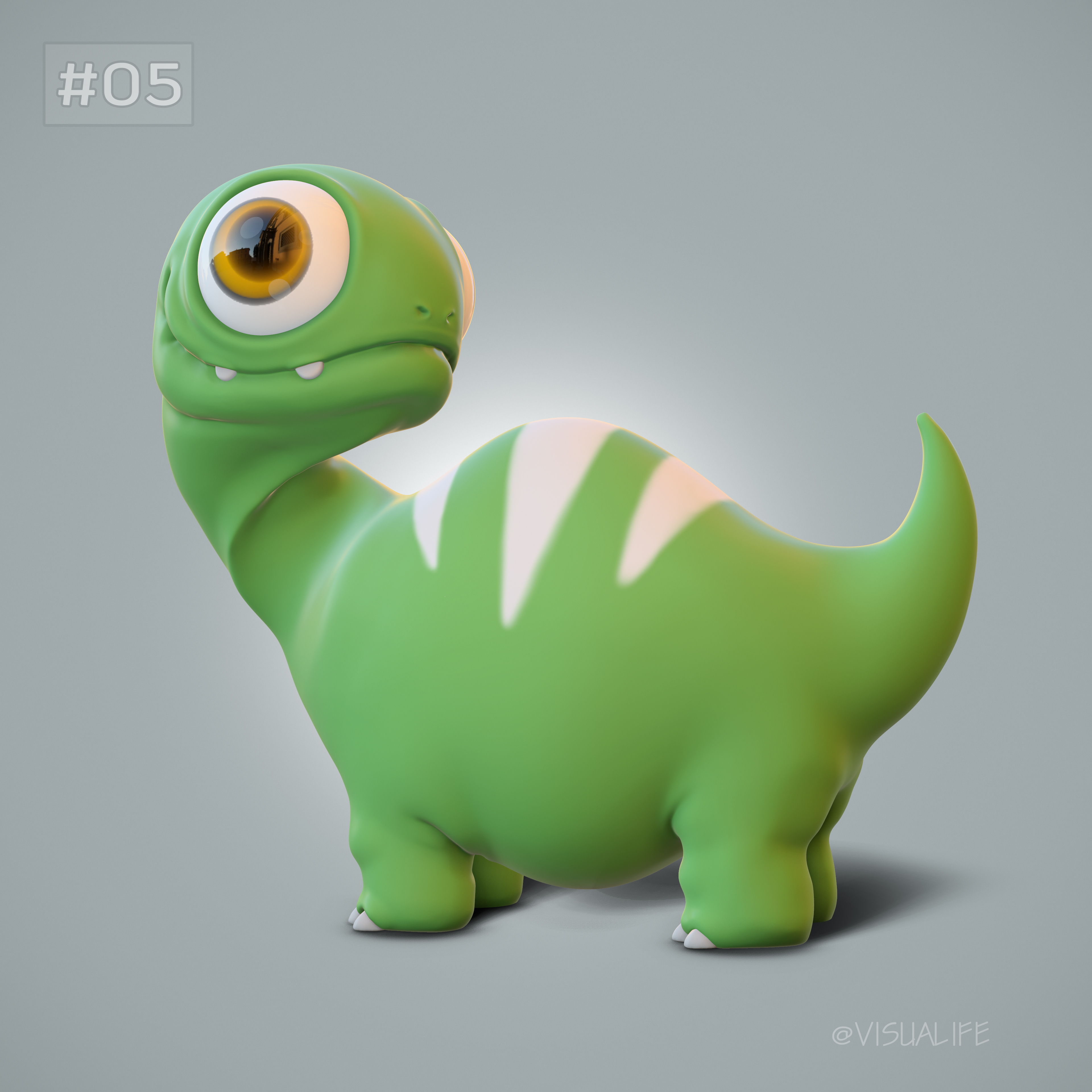 Crypto Meganium - Cute 3D animals | OpenSea
