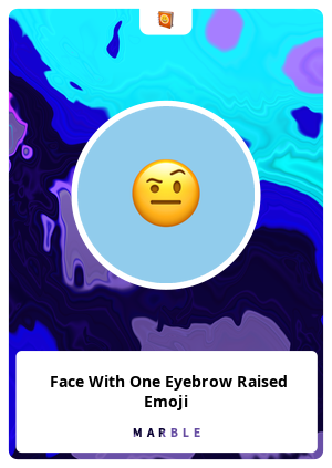 🤨 Face with Raised Eyebrow Emoji