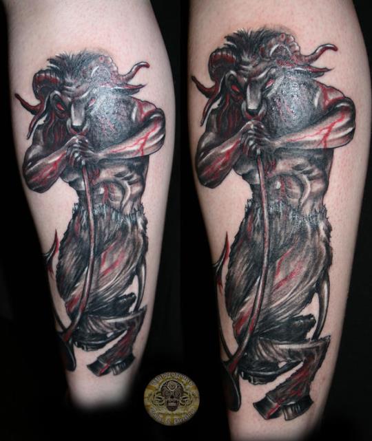 bloody devil baphomet tattoo - 2face tattoo | OpenSea