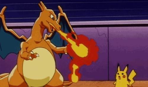 Charizard Pikachu Fighting GIF - Ultra Rare Pokemon Cards | OpenSea