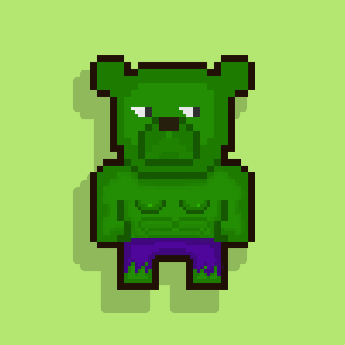 minecraft pixel art hulk