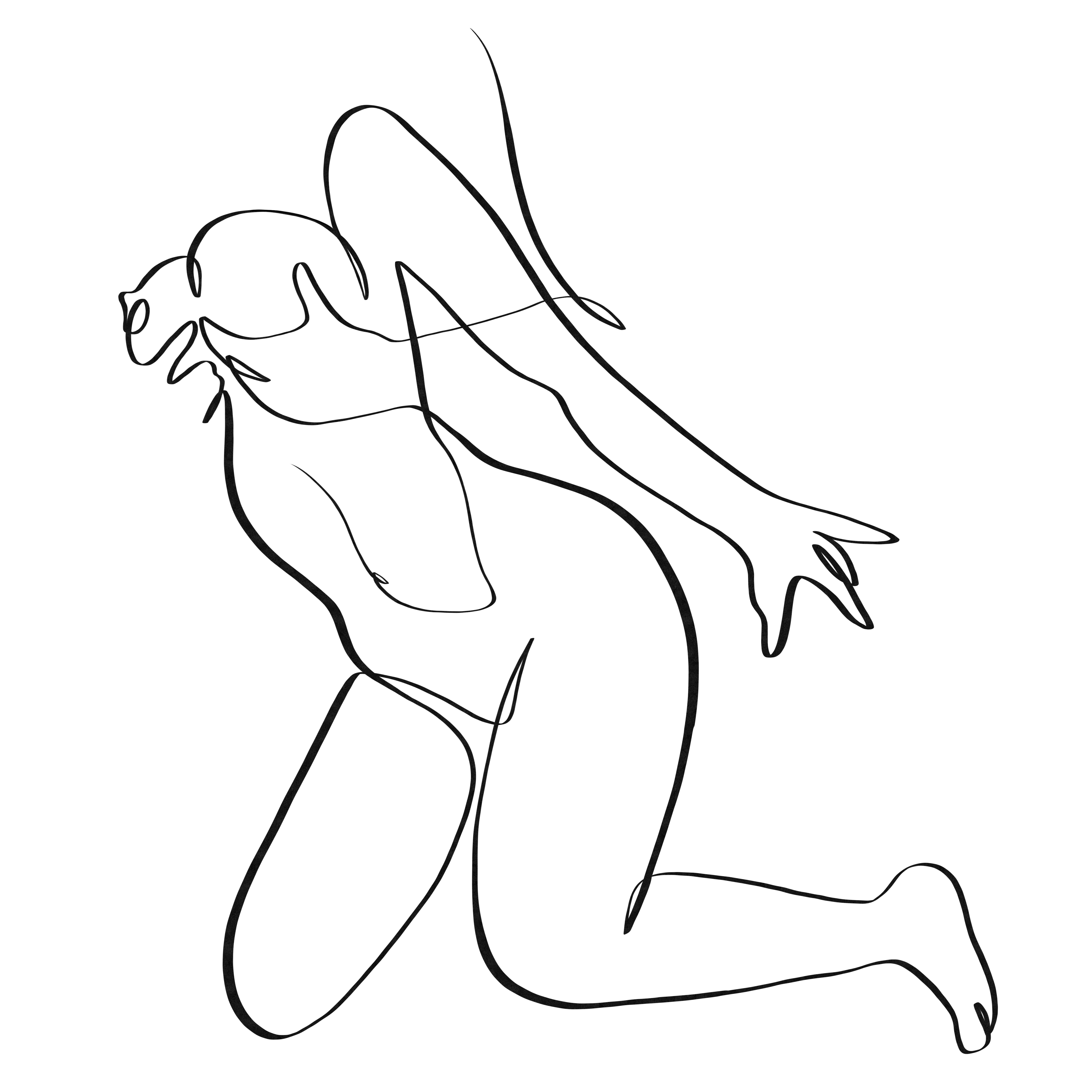 Comfortable place sex position one line art #21 - Erotic Originals | OpenSea