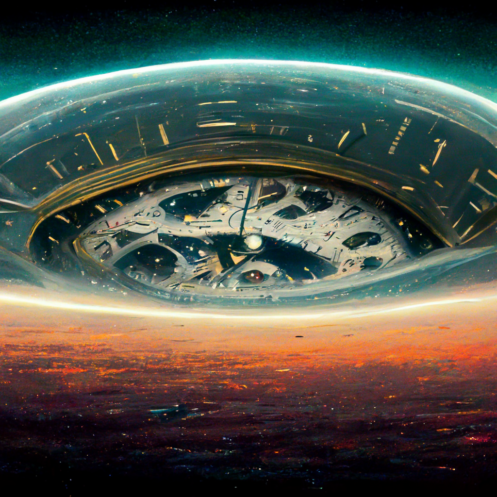 Rolex watch in space Collection OpenSea