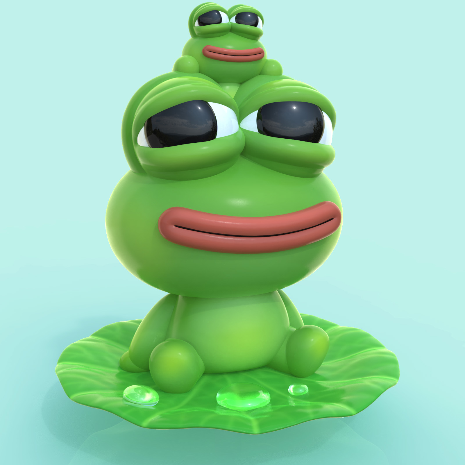 lazy frog clip art