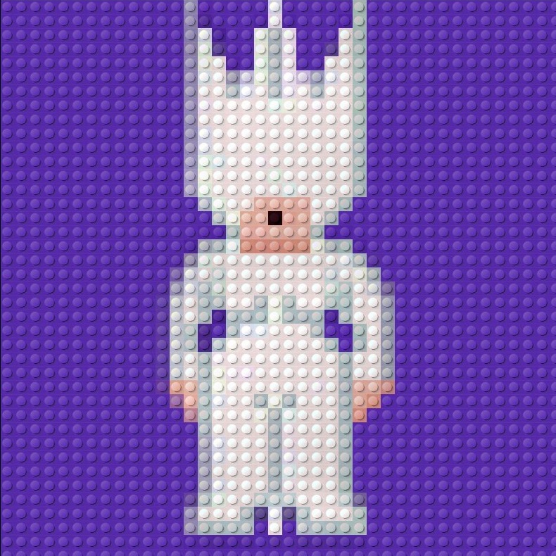 32x32 pixel art of anime billie eilish