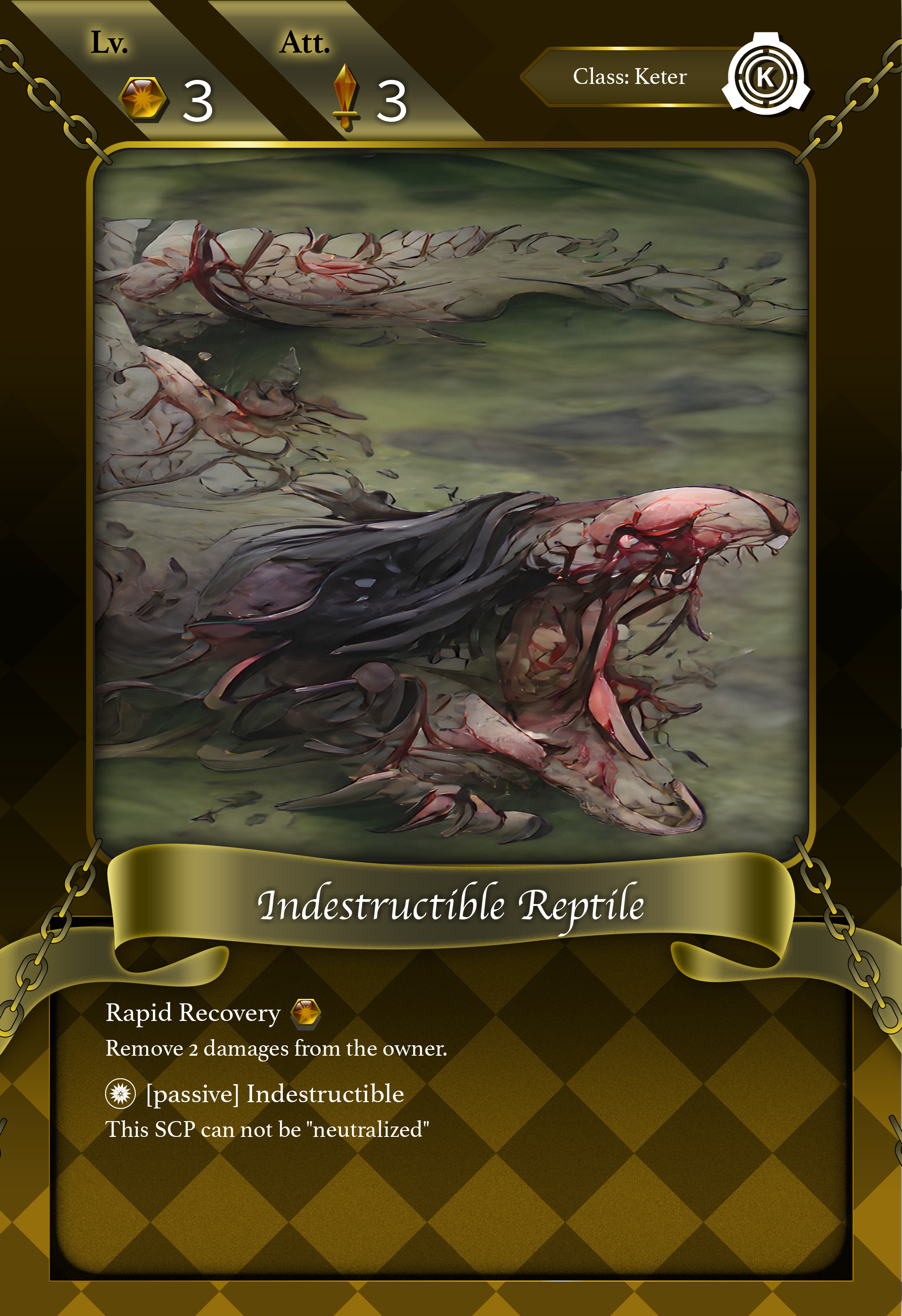 SCP-682 Reptil Indestructible, By Detective void Fan's
