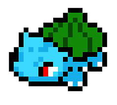 nvqenn on X: #pixelart #pokemon #tbt Bulbasaur in pixel art form