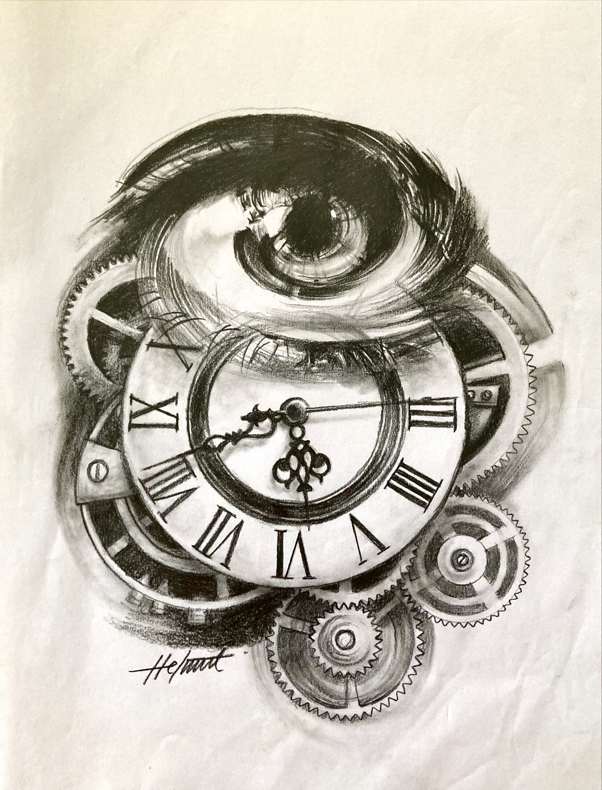 Share 102+ about clock tattoo drawing super cool - in.daotaonec