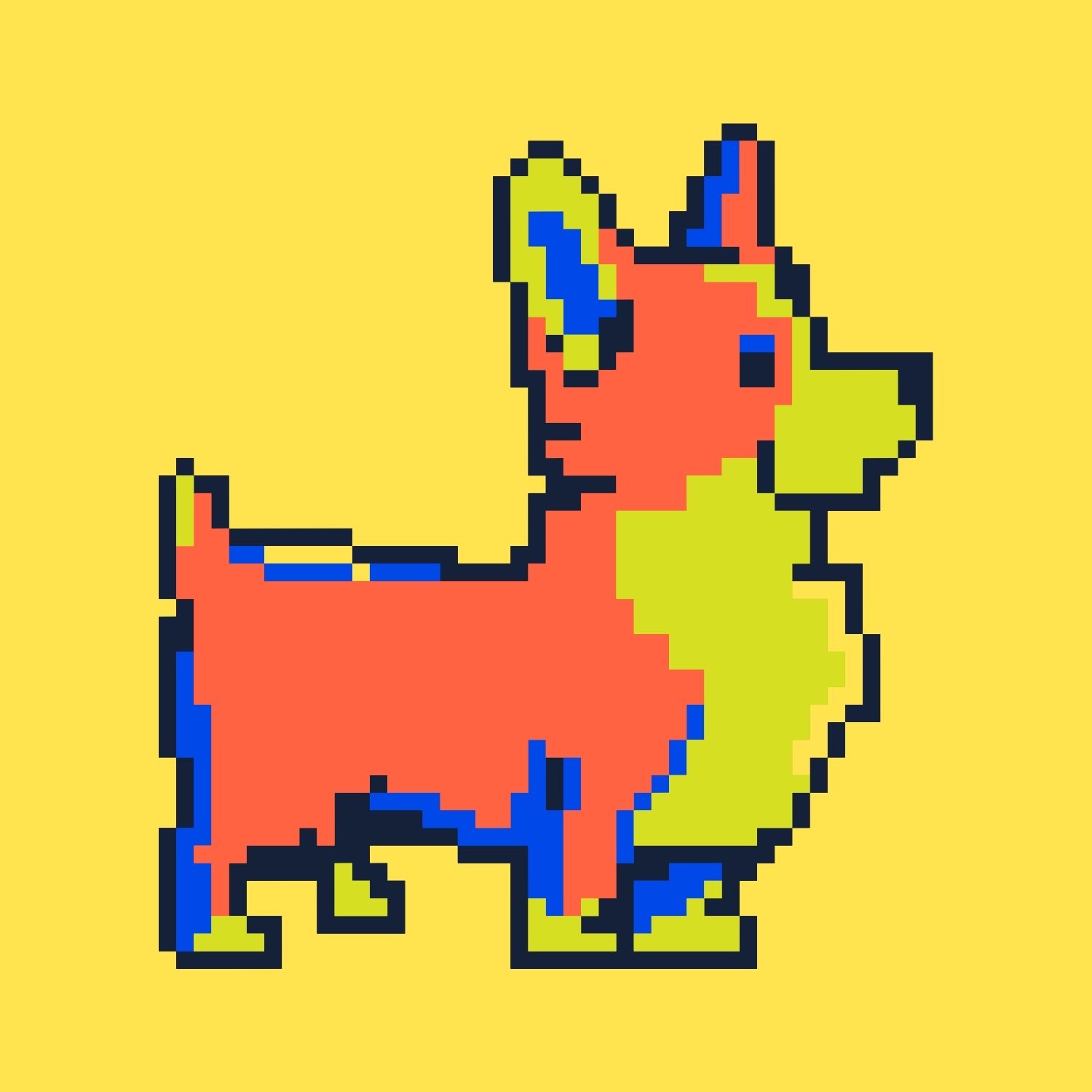 Cute Pixelated Corgi #4 - PIXELATED CORGIS | OpenSea