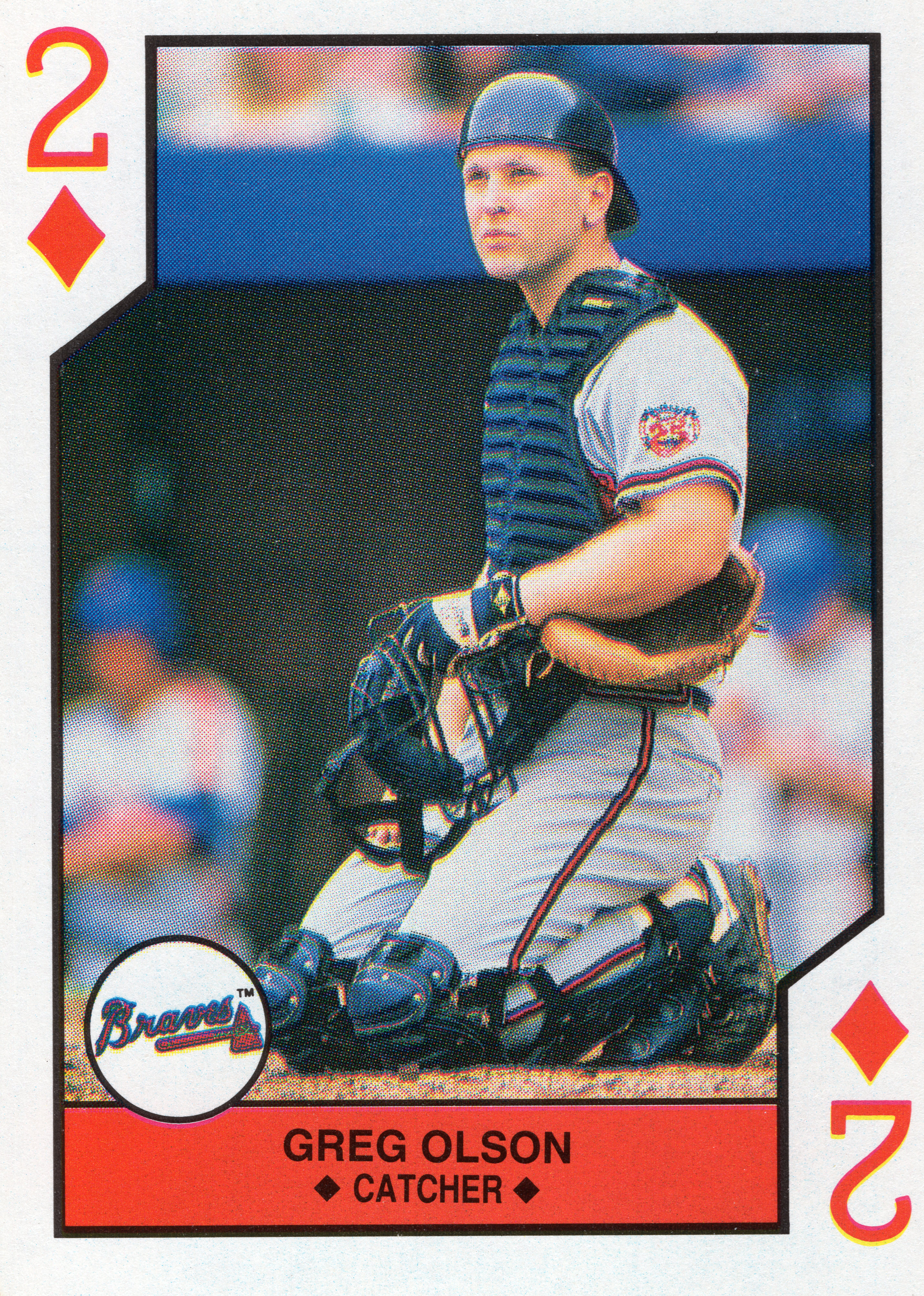 Greg Olson - Atlanta Braves - MLB All Stars 1990