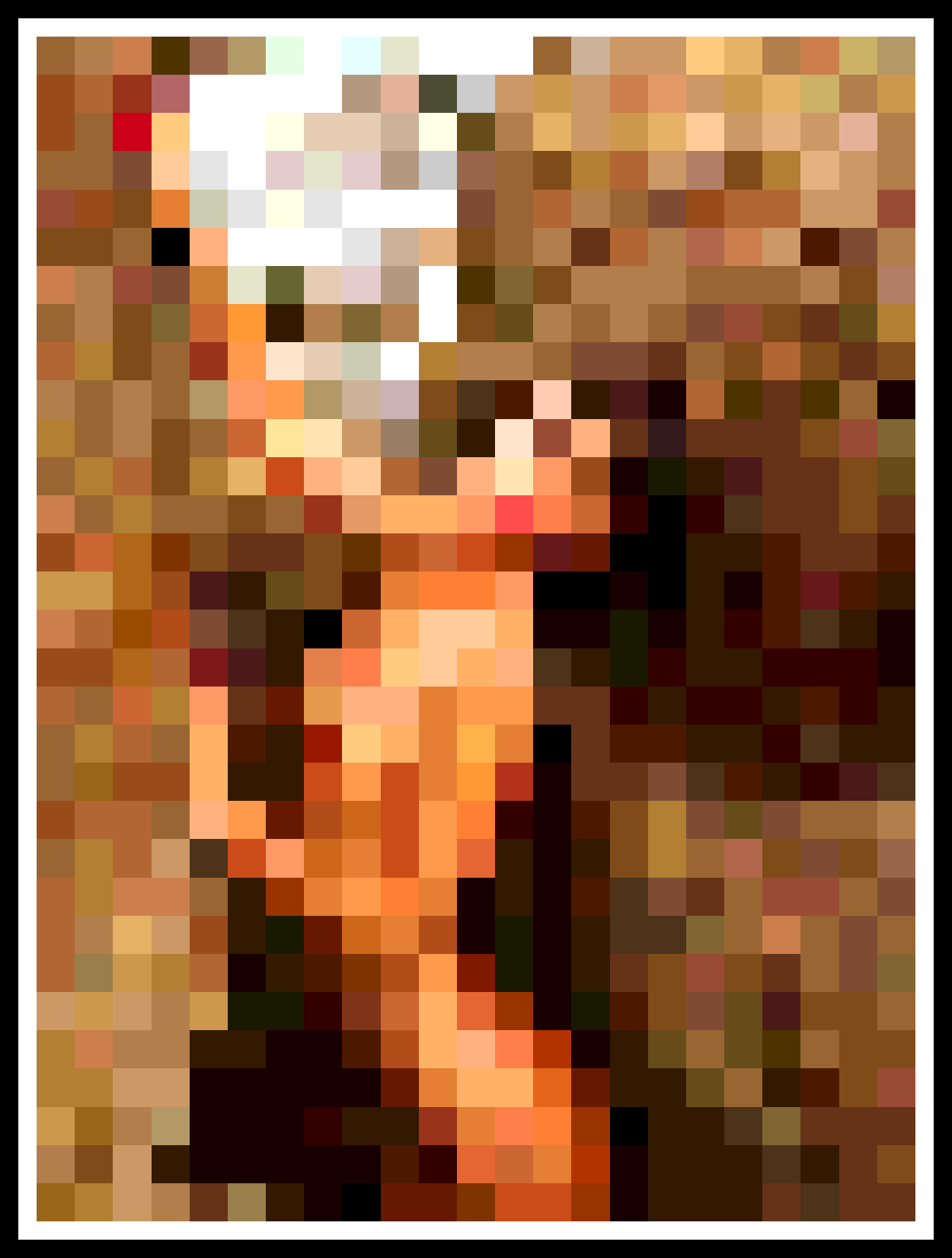 Nude Pinup Model Pixel Art 63