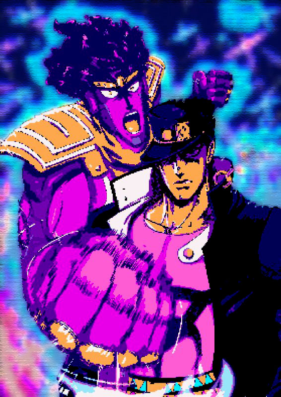 Pixilart - Jotaro Kujo (Part 6) and Star Platinum by eightee