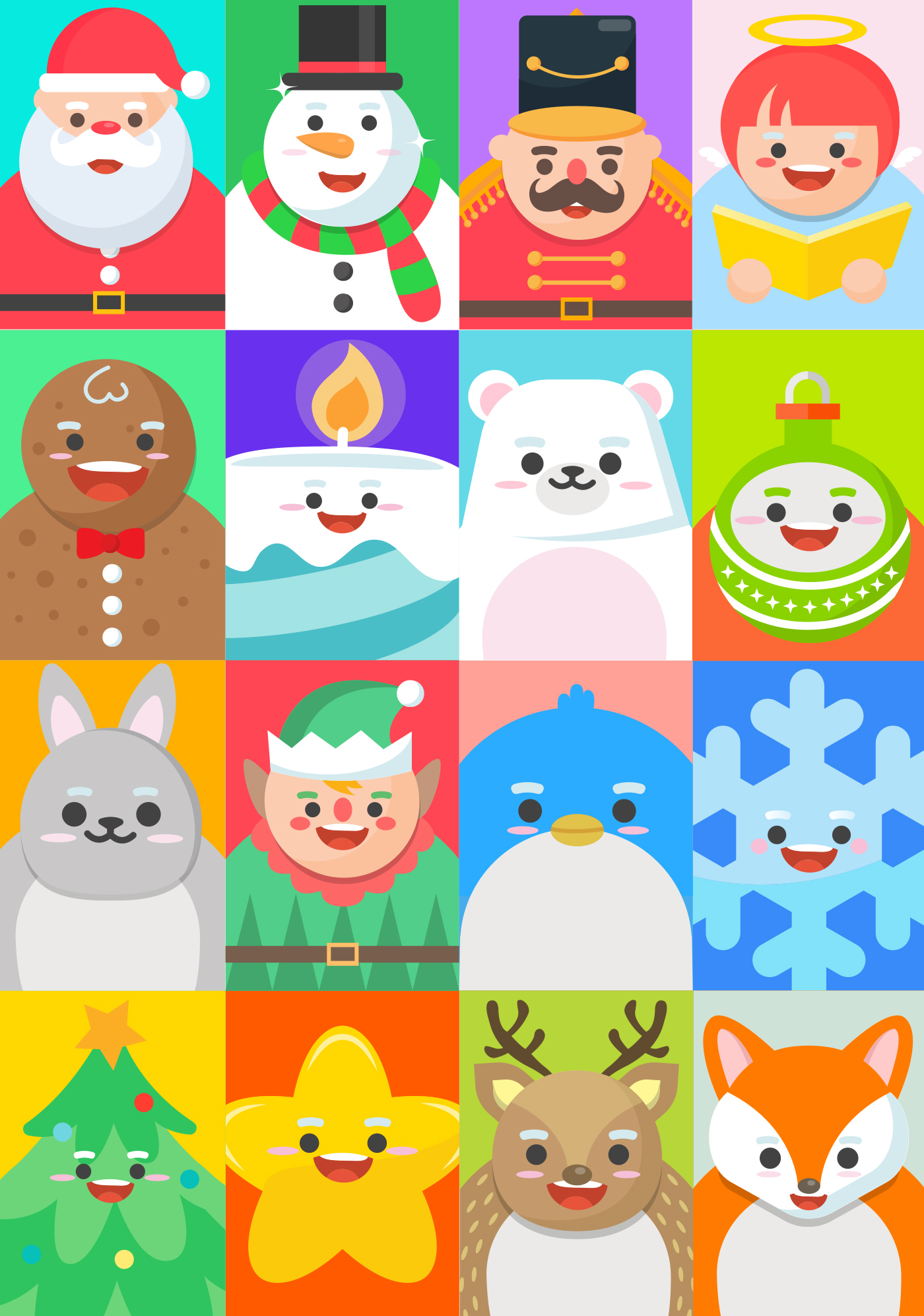Xmasland Christmas Character design - Xmasland Christmas characters design