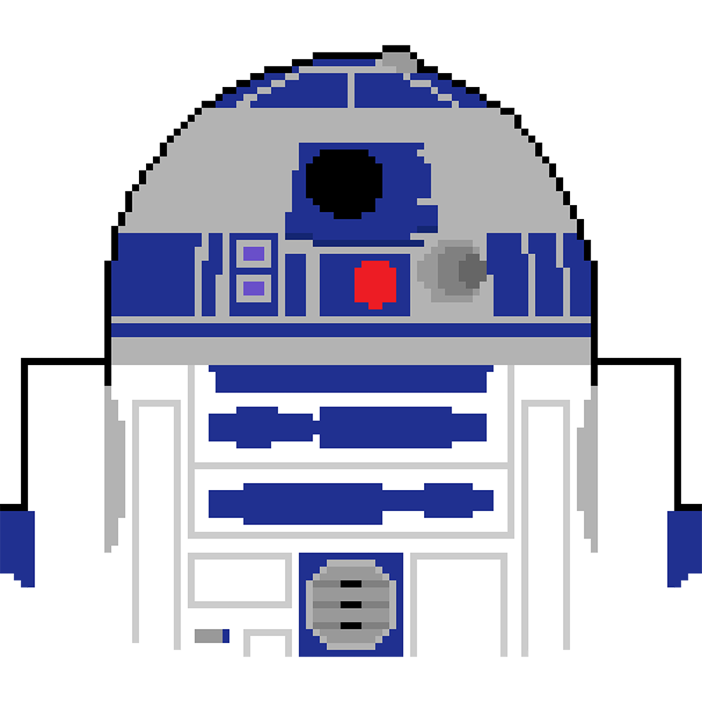 R2D2 | Star Wars | Pixel Art Movie Characters - Pixel Movie 