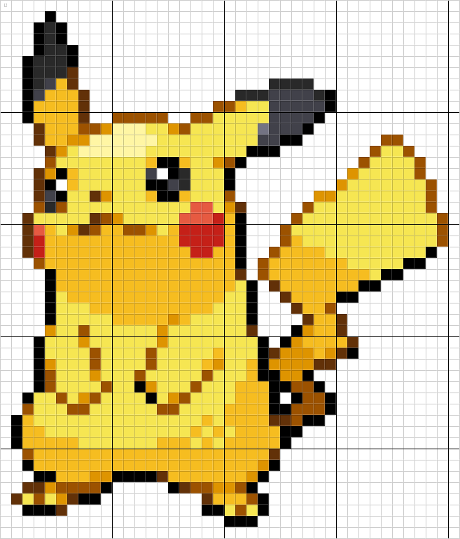 Pikachu Pixel Art #25 - PKMN Pixel Art by Kiko_ZaZ | OpenSea