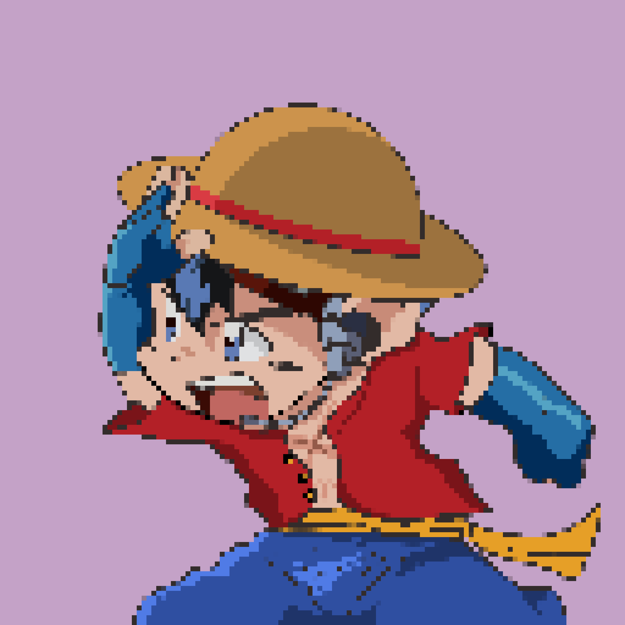 Monkey.D.Luffy Pixel Art! (One Piece) Minecraft Map