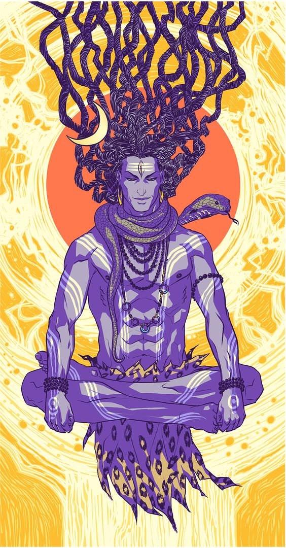 Lord Shiva  Art Print Greeting Card for Sale by jazylhart  Redbubble