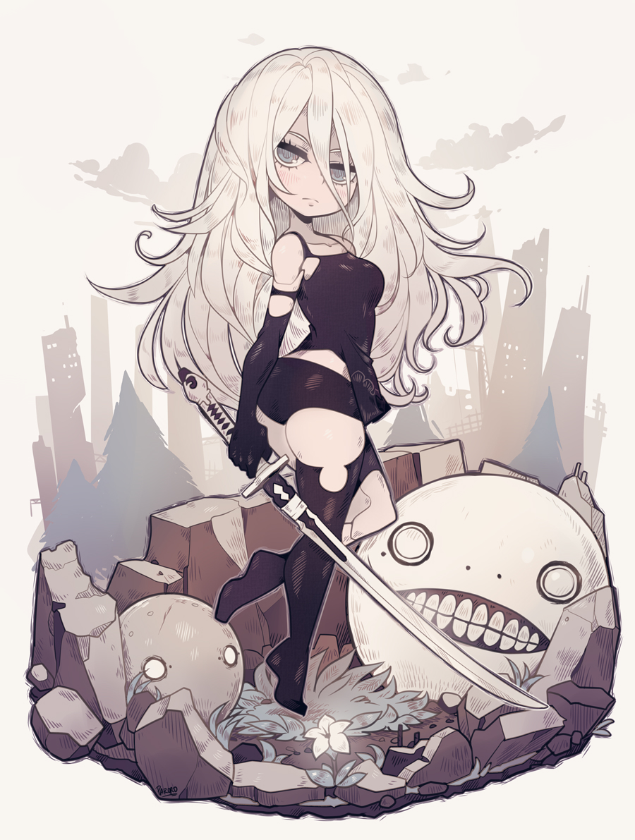 Glitch Nier 2b Waifu - Anime - Mug