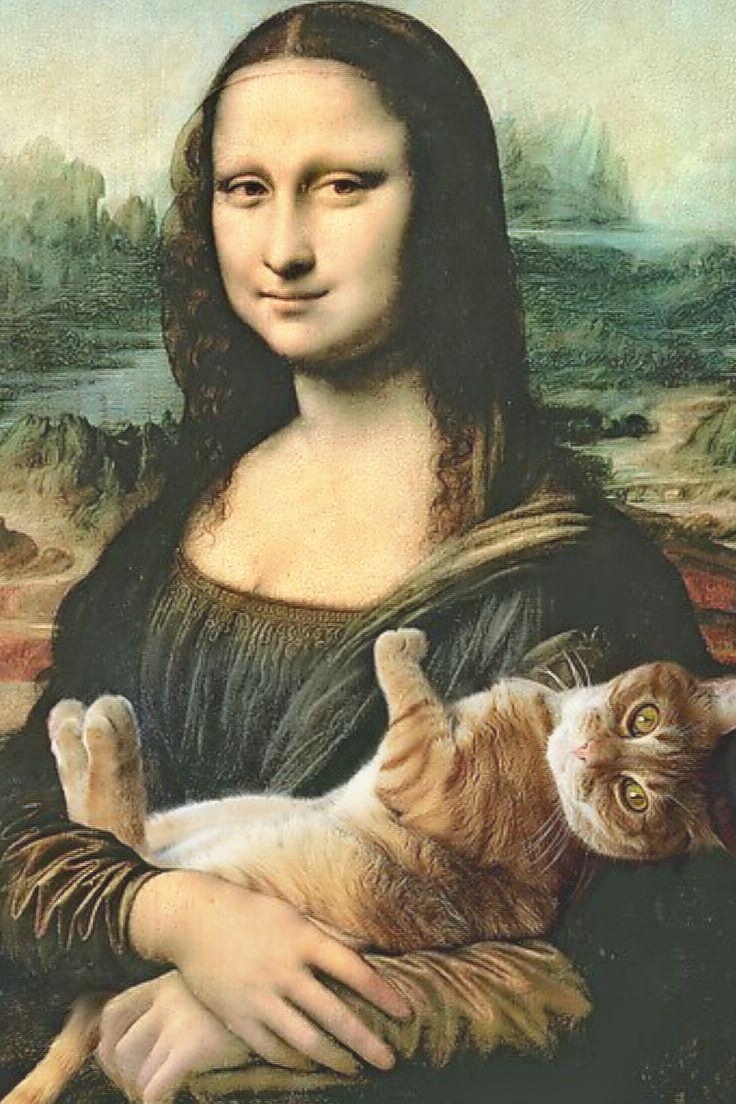 mona lisa cat puzzle