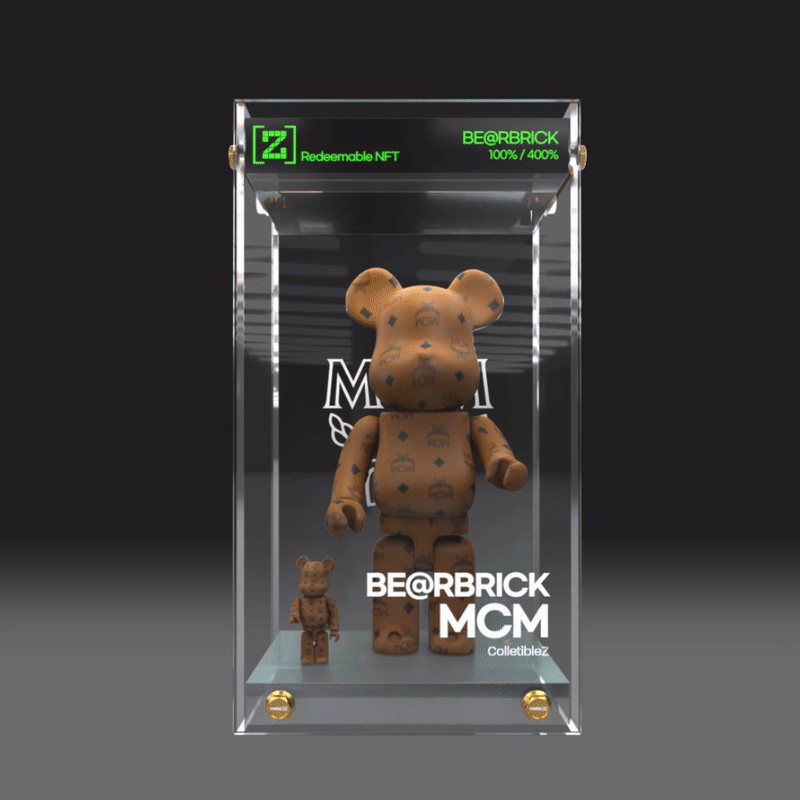 Bearbrick x MCM 100% & 400% Set - CollectibleZ by metaZ | OpenSea