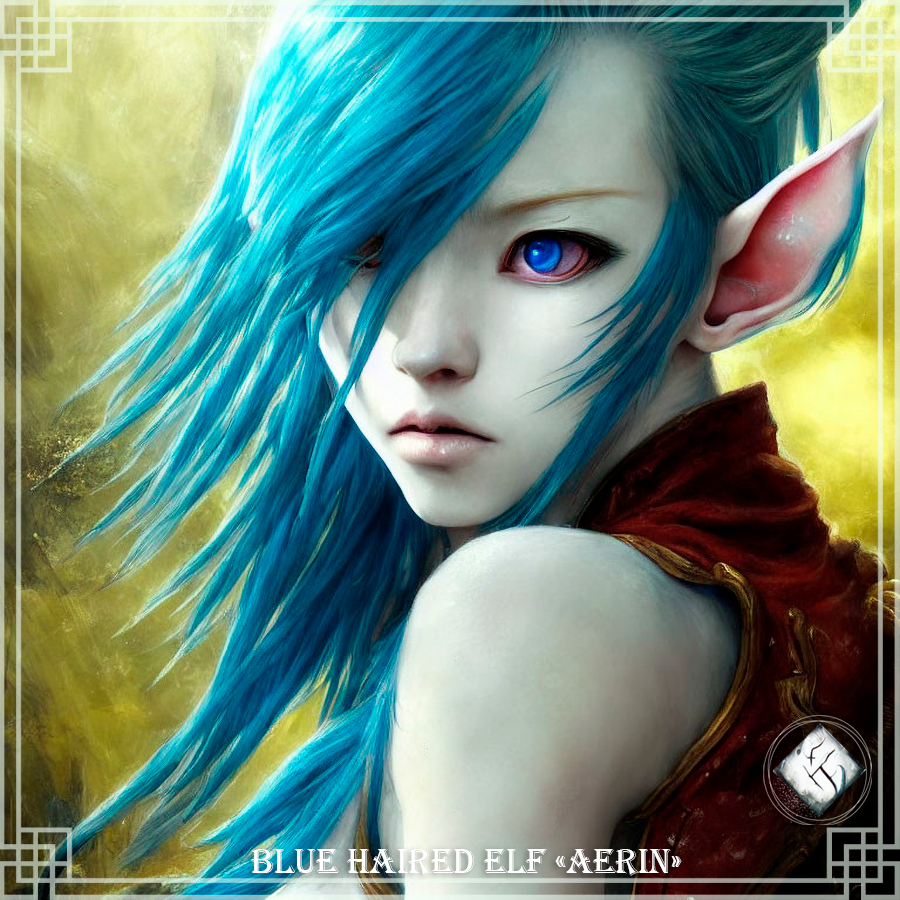 Blue Haired Elf Aerin Fantasy Worlds Collection OpenSea