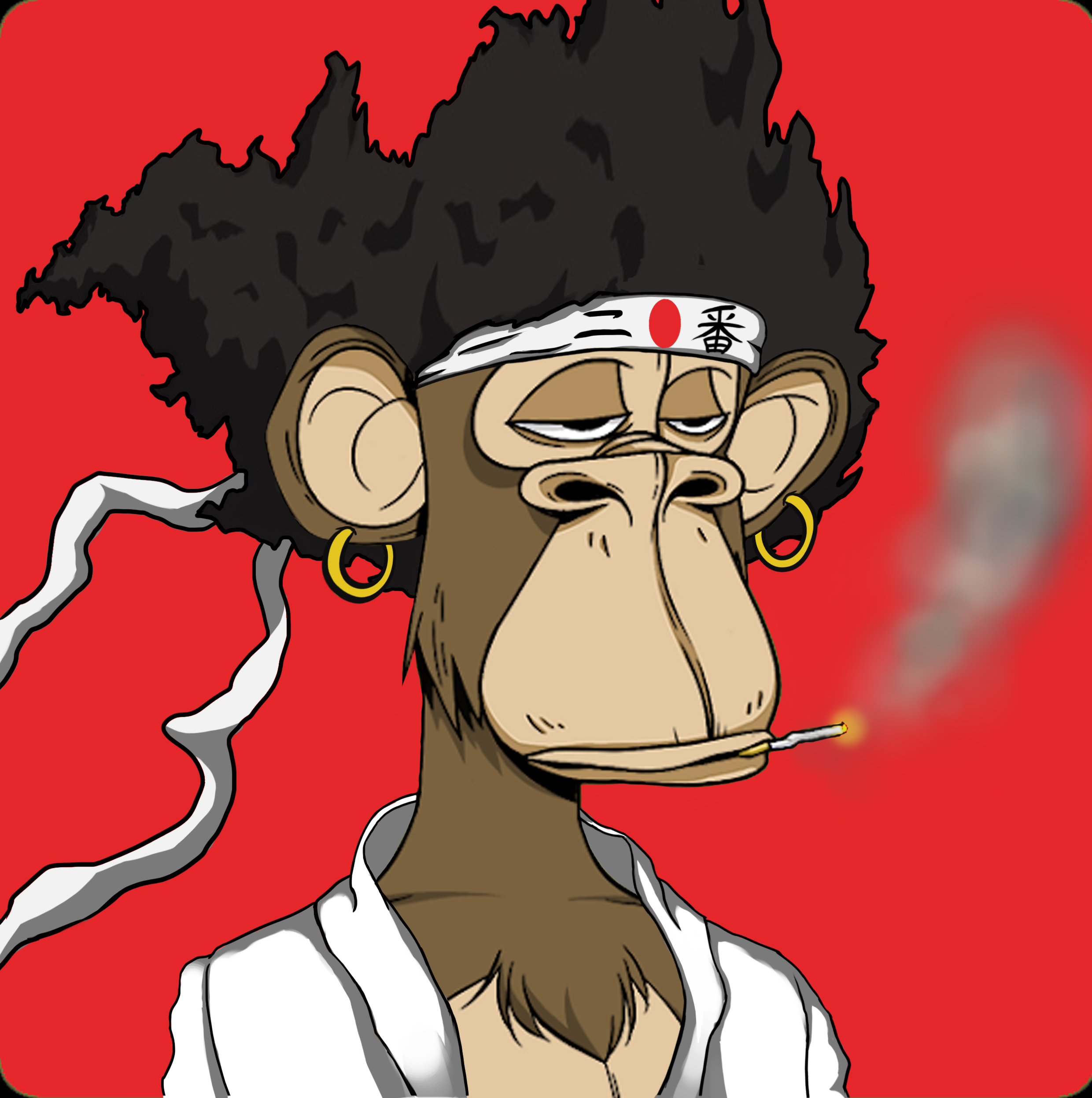 Afro Samurai Ape - Hidden Bored Apes