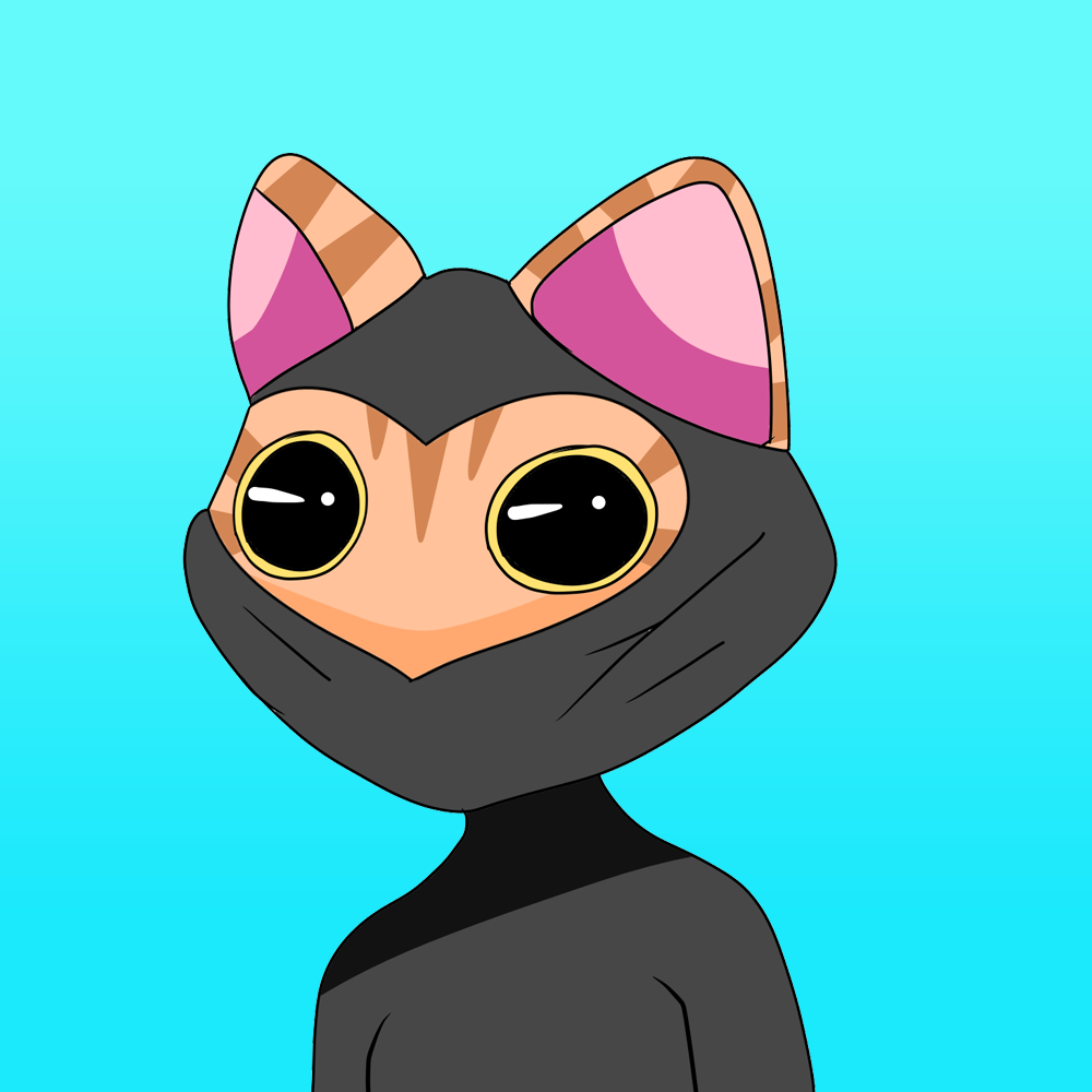 Ninja Cat Cute Ginger Cat NFT #5 - Crypto Ninjas Nft | OpenSea