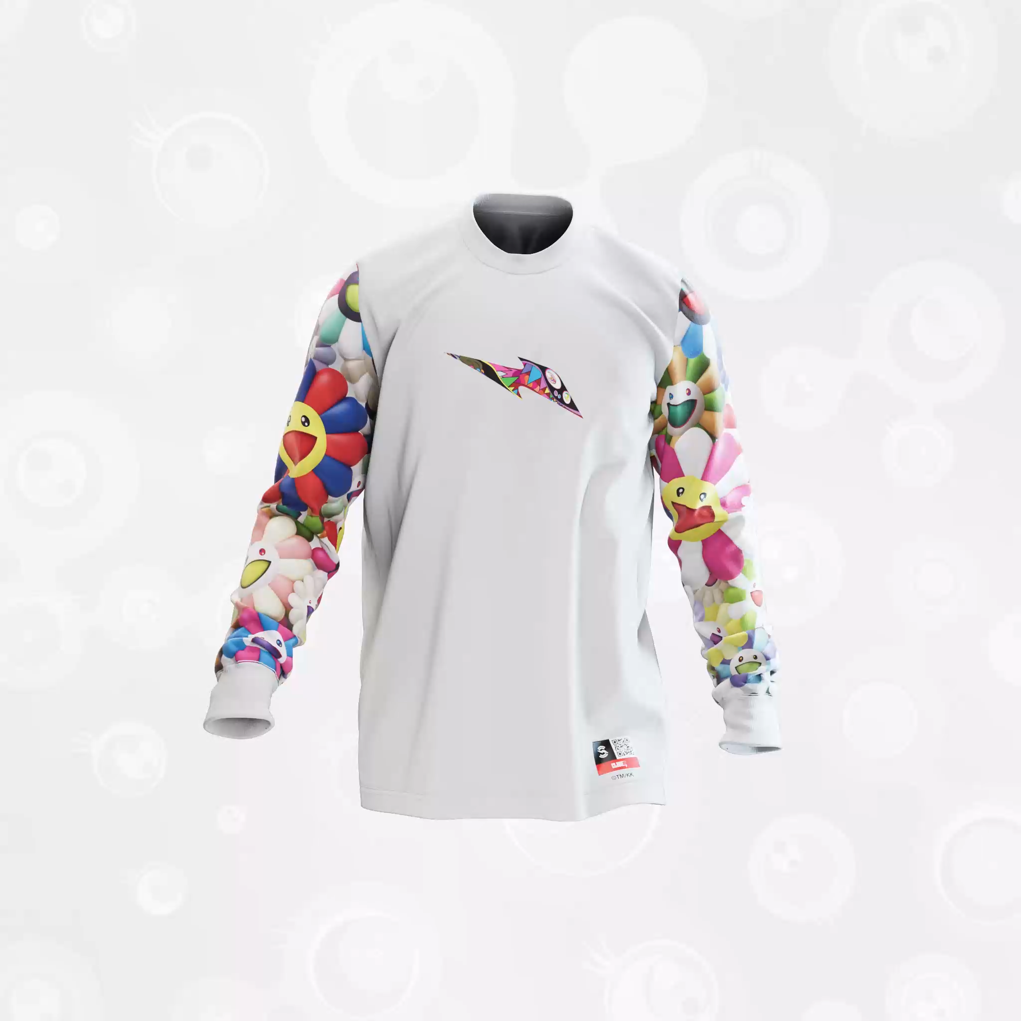カラーホワイトCLONE X Murakami Drip LS T-Shirt（RTFKT）