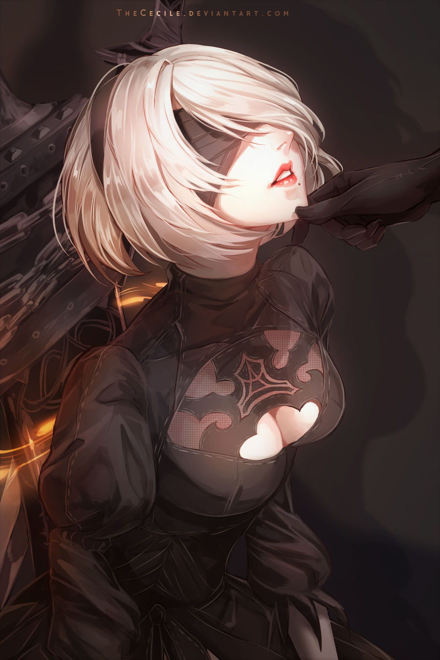 Glitch Nier 2b Waifu - Anime - Mug