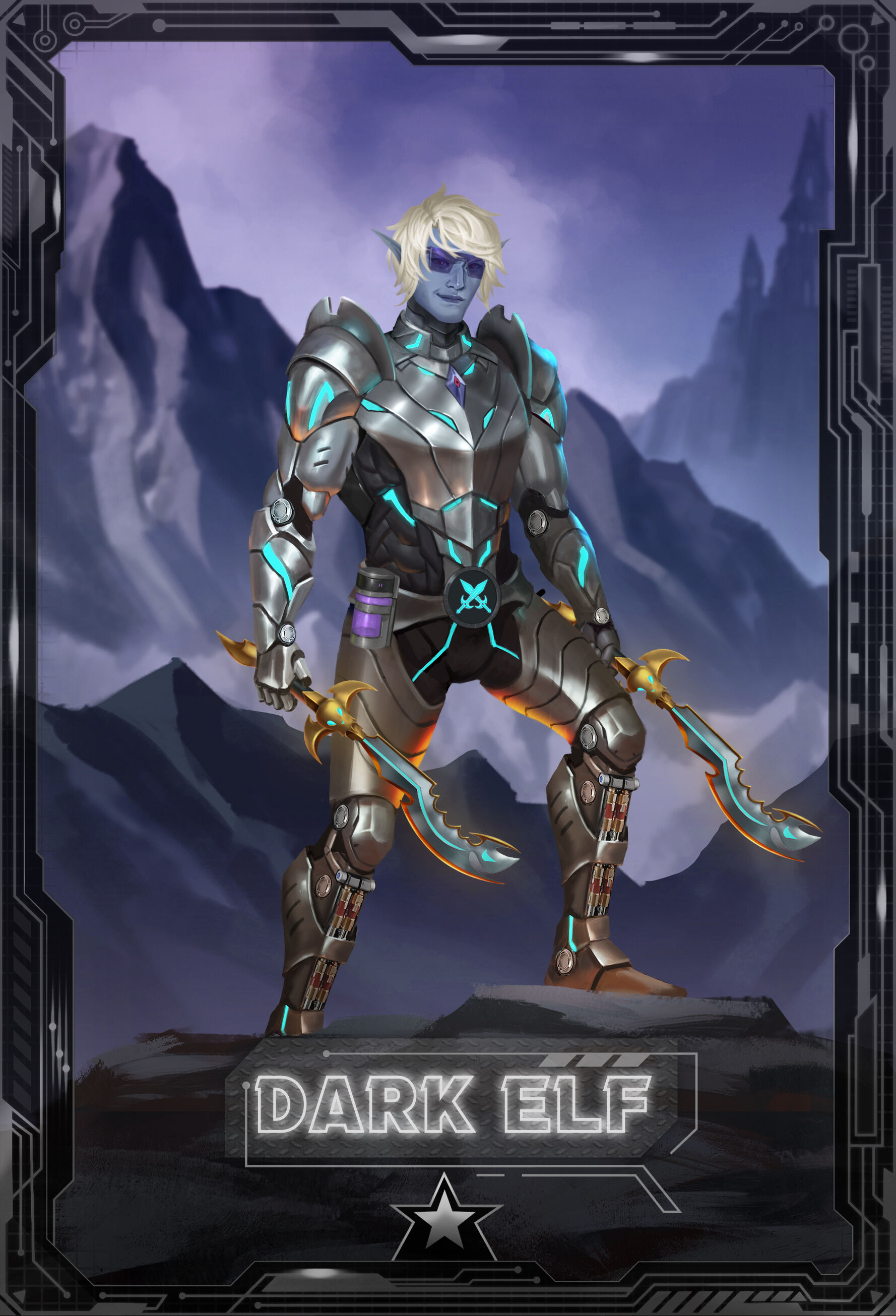 Cyborg Dark Elf Tier1 #1456 - Cyborg Legends - Playable Heroes | OpenSea