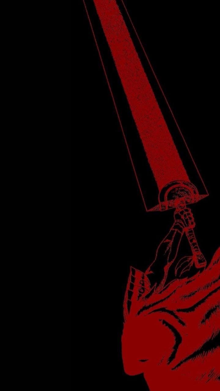 Berserk, red, swordsman, manga, guts, anime HD phone wallpaper | Pxfuel