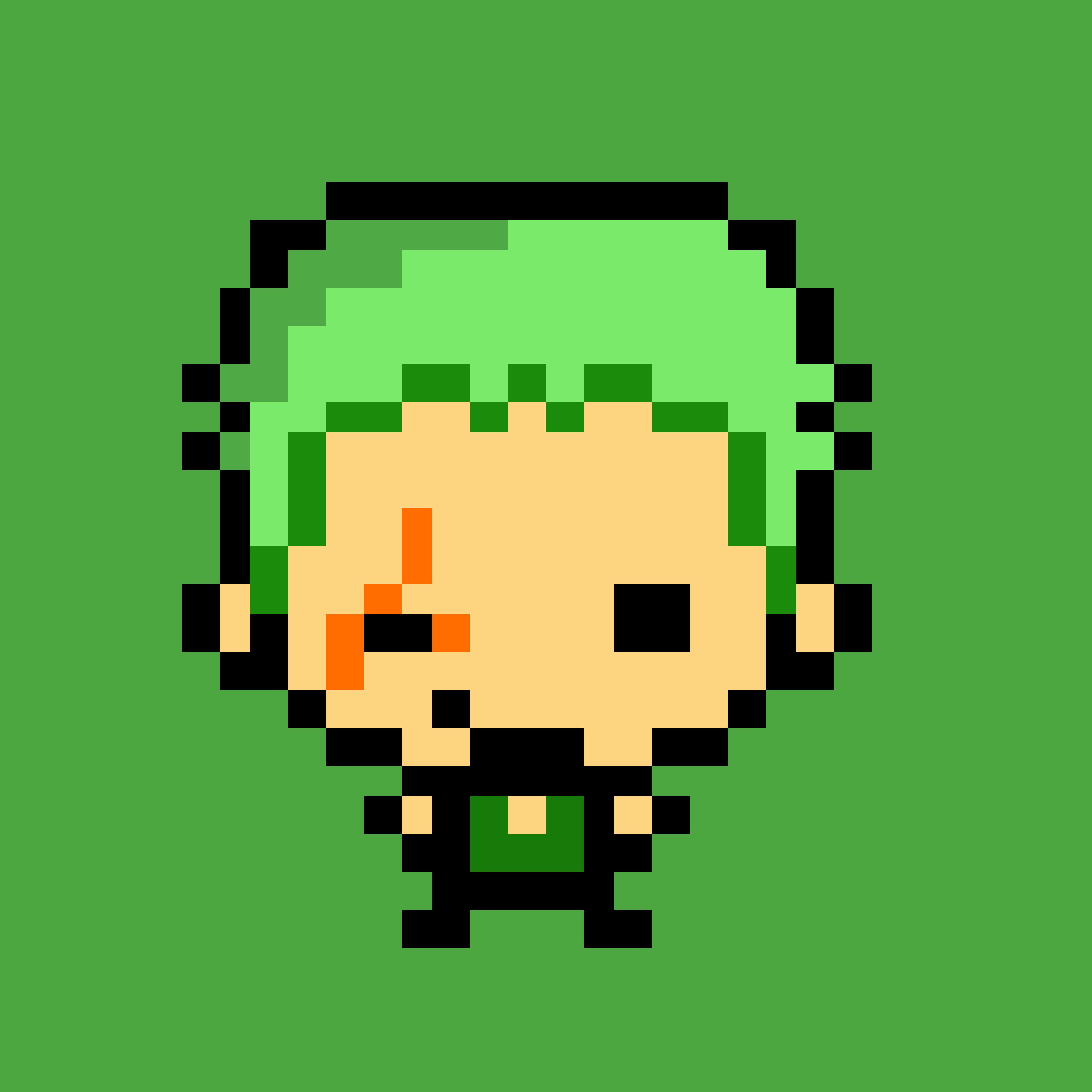 Roronoa Zoro - pixel graphs