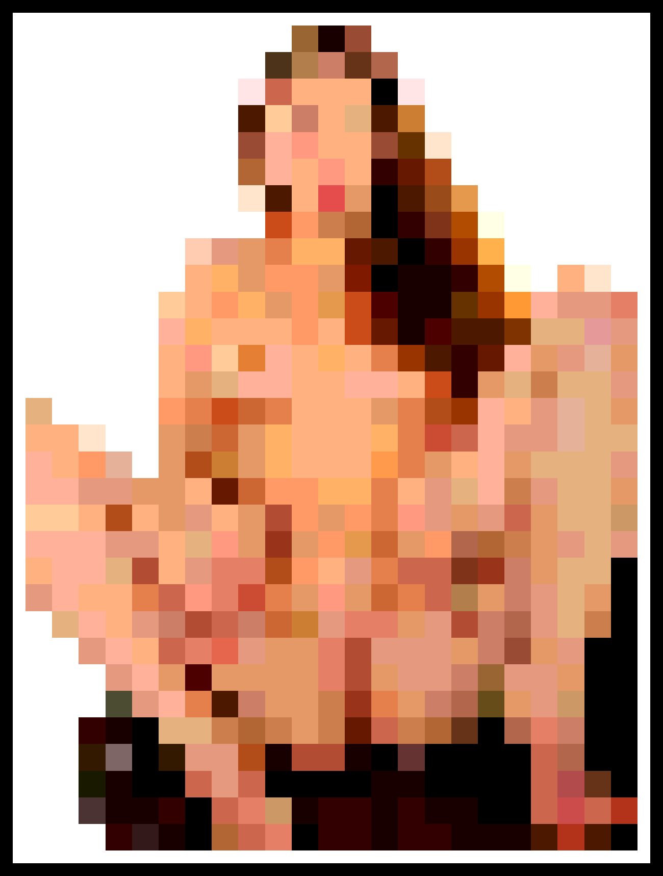 Nude Pinup Model Pixel Art 87